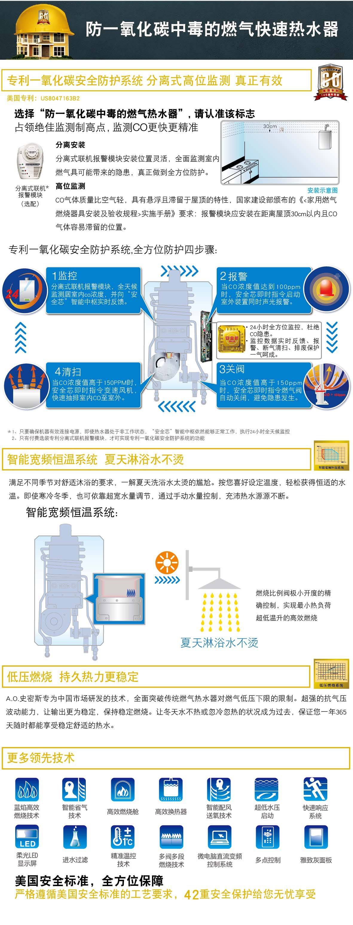 史密斯家用CO保护燃气快速热水器JSQ20-C1A 价格、厂家、图片与选购指南